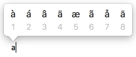 umlaut letters for mac